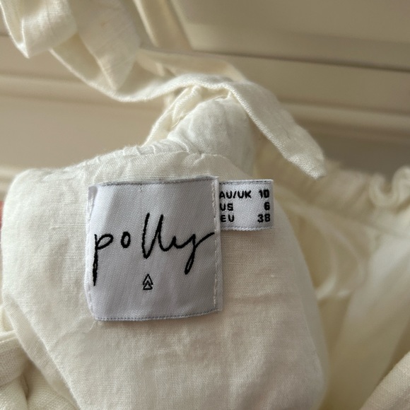 Cream Ruffled Romper - Picture 6 of 6